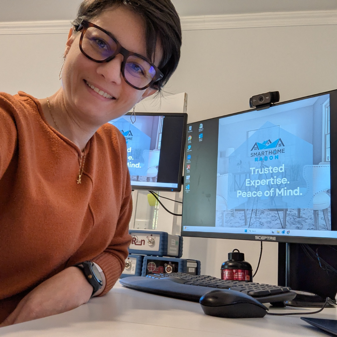 Daisy Rezende, certified radon measurement provider and co-owner of Smart Home Radon